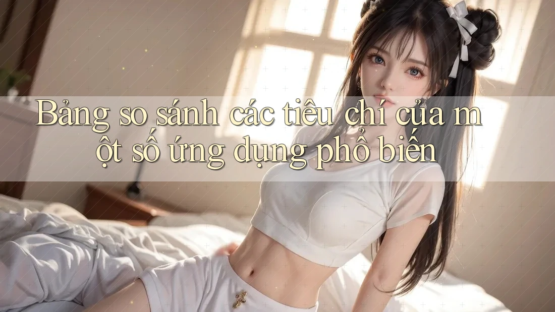 Bảng so sánh các tiêu chí của một số ứng dụng phổ biến
