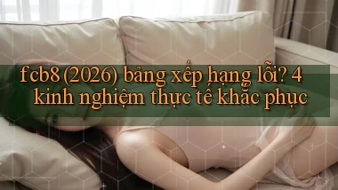 fcb8 (2026) bảng xếp hạng lỗi 4 kinh nghiệm thực tế khắc phục