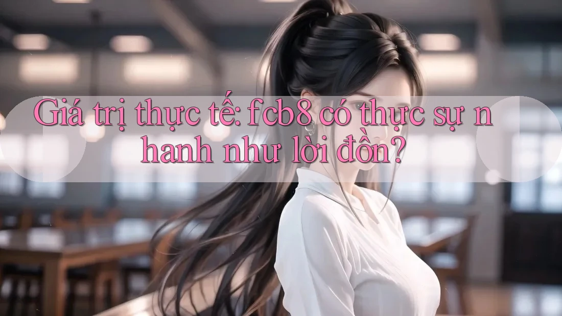 Giá trị thực tế: fcb8 có thực sự nhanh như lời đồn? Giá trị thực tế: fcb8 có thực sự nhanh như lời đồn?