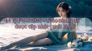 hé lộ Fcb8 2026   để so sánh đã được cập nhật unit là gì
