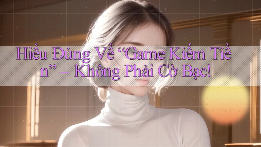 Hiểu Đúng Về “Game Kiếm Tiền” – Không Phải Cờ Bạc! Hiểu Đúng Về “Game Kiếm Tiền” – Không Phải Cờ Bạc!