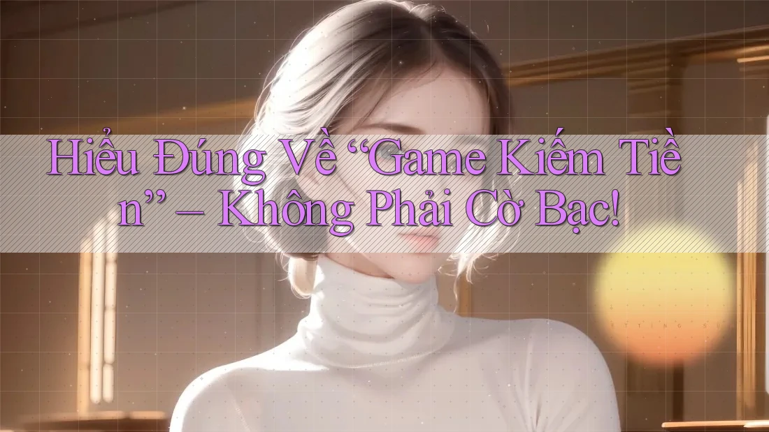 Hiểu Đúng Về “Game Kiếm Tiền” – Không Phải Cờ Bạc! Hiểu Đúng Về “Game Kiếm Tiền” – Không Phải Cờ Bạc!