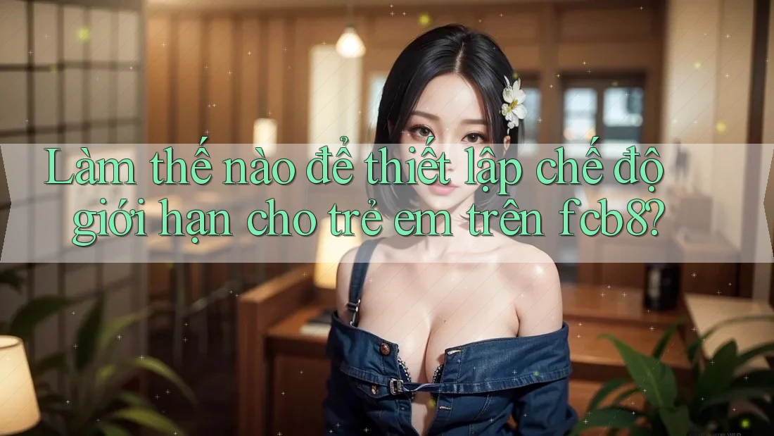 Làm thế nào để thiết lập chế độ giới hạn cho trẻ em trên fcb8? Làm thế nào để thiết lập chế độ giới hạn cho trẻ em trên fcb8?