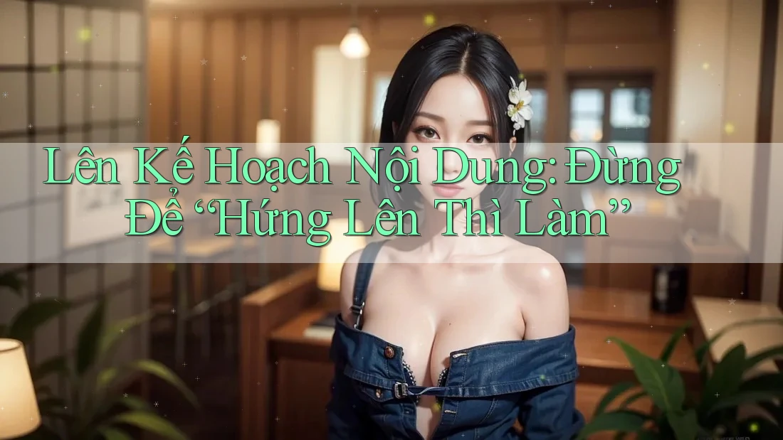 Lên Kế Hoạch Nội Dung: Đừng Để “Hứng Lên Thì Làm” Lên Kế Hoạch Nội Dung: Đừng Để “Hứng Lên Thì Làm”