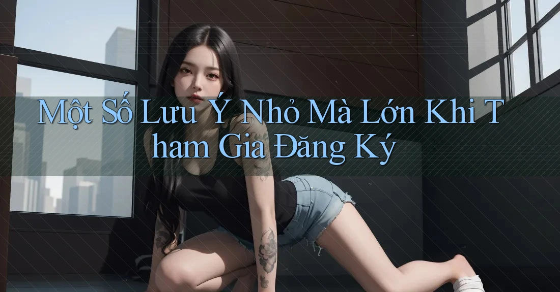 Một Số Lưu Ý Nhỏ Mà Lớn Khi Tham Gia Đăng Ký Một Số Lưu Ý Nhỏ Mà Lớn Khi Tham Gia Đăng Ký