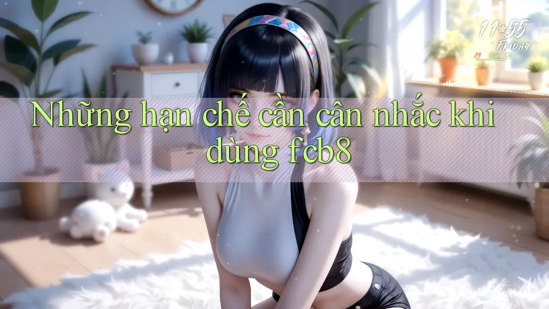 Những hạn chế cần cân nhắc khi dùng fcb8
