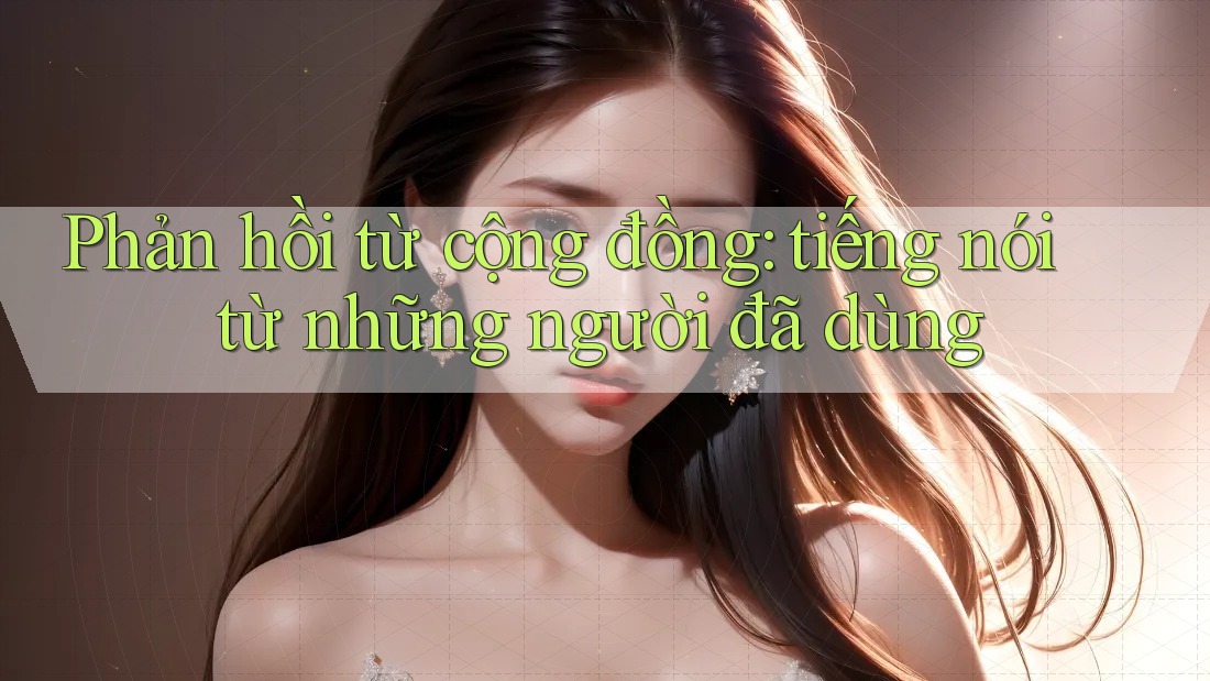 Phản hồi từ cộng đồng - tiếng nói từ những người đã dùng Phản hồi từ cộng đồng - tiếng nói từ những người đã dùng