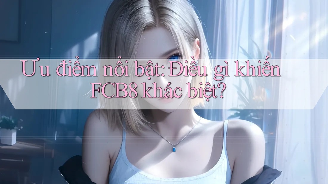 Ưu điểm nổi bật: Điều gì khiến FCB8 khác biệt? Ưu điểm nổi bật: Điều gì khiến FCB8 khác biệt?