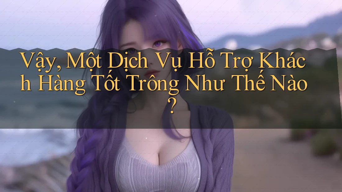 Vậy, Một Dịch Vụ Hỗ Trợ Khách Hàng Tốt Trông Như Thế Nào? Vậy, Một Dịch Vụ Hỗ Trợ Khách Hàng Tốt Trông Như Thế Nào?